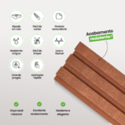 Painel Ripado Laminado De Eva Autocolante | Linha Urban Meu R